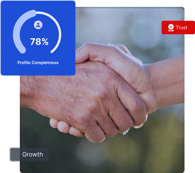 Business handshake representing trust and growth